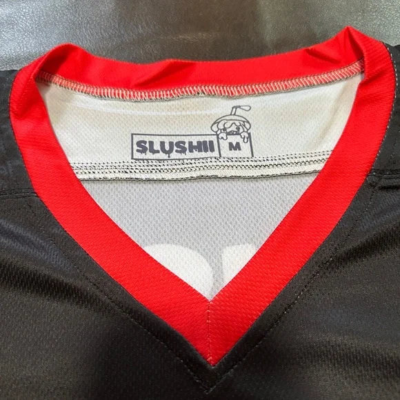 Slushii edm Red Black Hockey Jersey - Picture 2 of 4